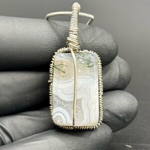 Handcrafted Wire Wrapped Stone Pendant
